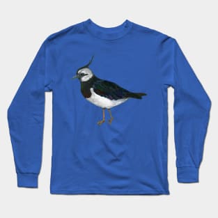 An acrylic painting of a Northern lapwing Long Sleeve T-Shirt